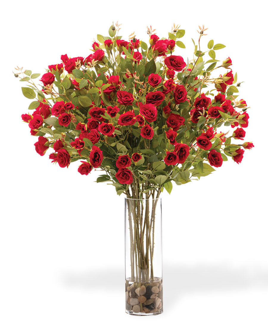Lavish Rambling Roses Silk Flower Arrangement