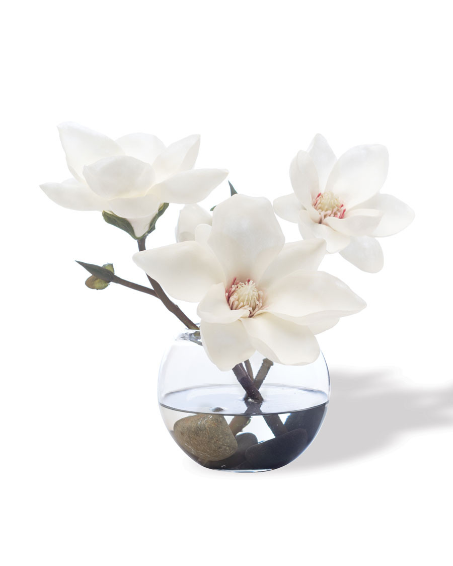 Tree Magnolia Faux Flower Accent