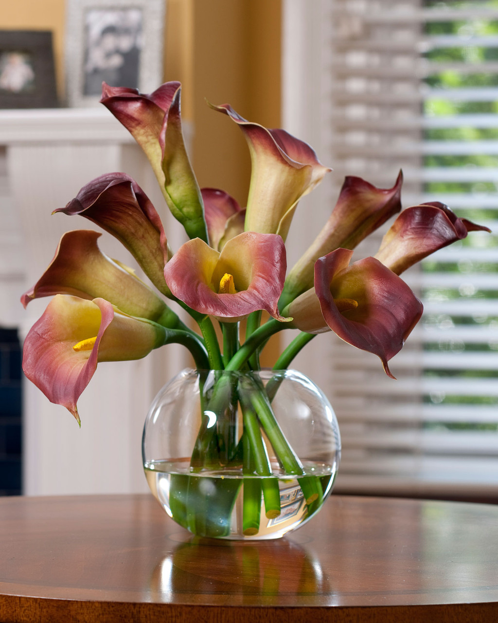 Calla Lily Silk Flower Centerpiece 4 Calla Lily Silk Flower Centerpiece