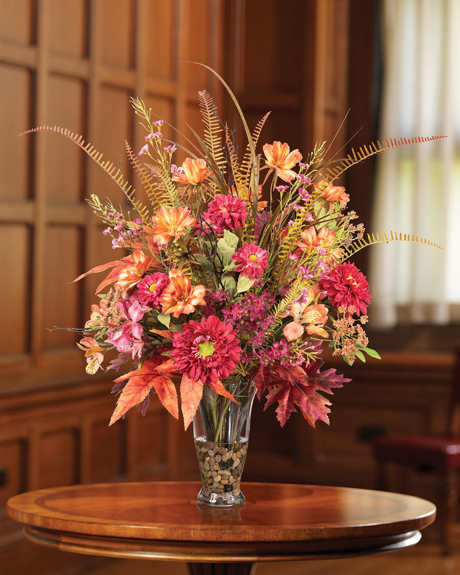 Autumn Fireworks Silk Flower Arrangement