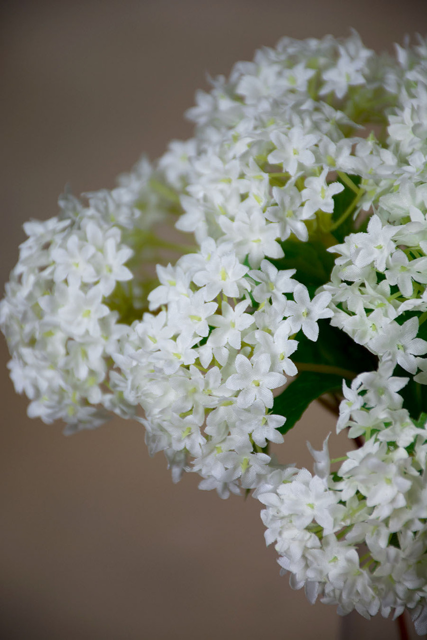 12" Snowball Hydrangea Silk Flower Bundle 3 12" Snowball Hydrangea Silk Flower Bundle