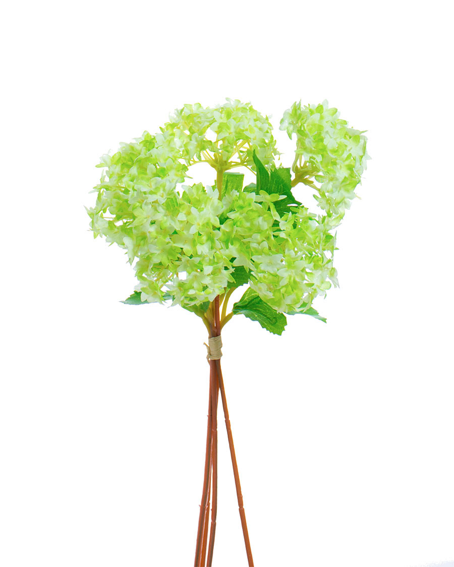 12" Snowball Hydrangea Silk Flower Bundle 5 12" Snowball Hydrangea Silk Flower Bundle
