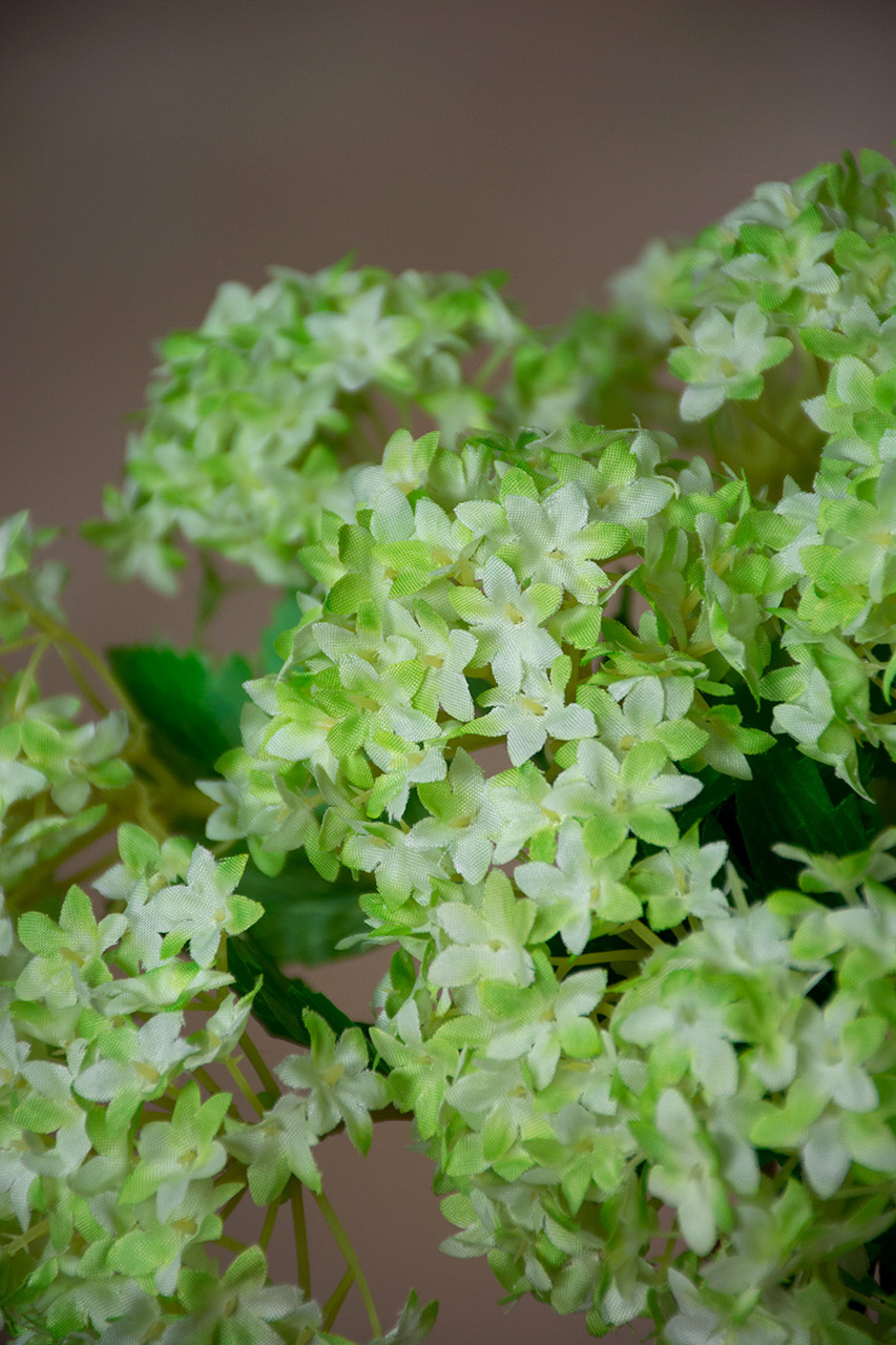 12" Snowball Hydrangea Silk Flower Bundle 6 12" Snowball Hydrangea Silk Flower Bundle