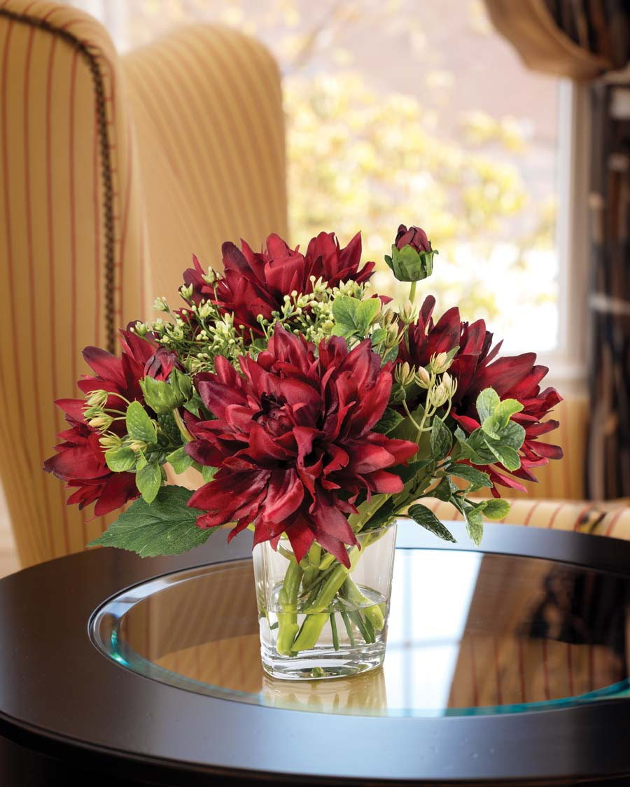 Dahlia Delight Silk Flower Arrangement