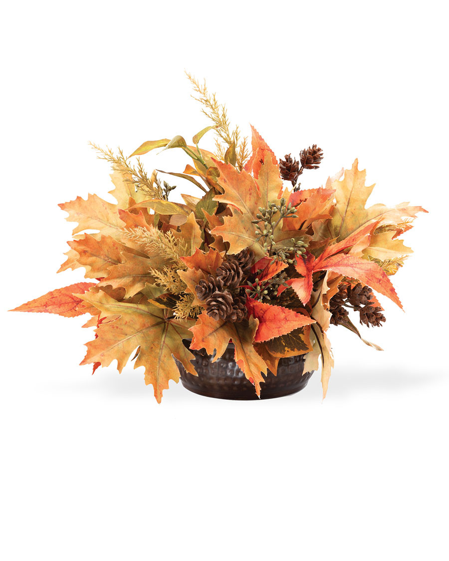 Maple, Pinecone & Berry Autumn Faux Foliage Accent