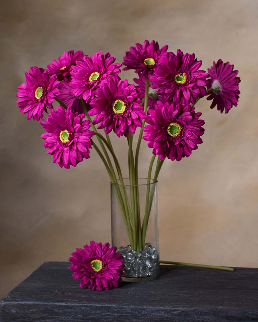 18.5" Silk Gerbera Daisy Flower Stem