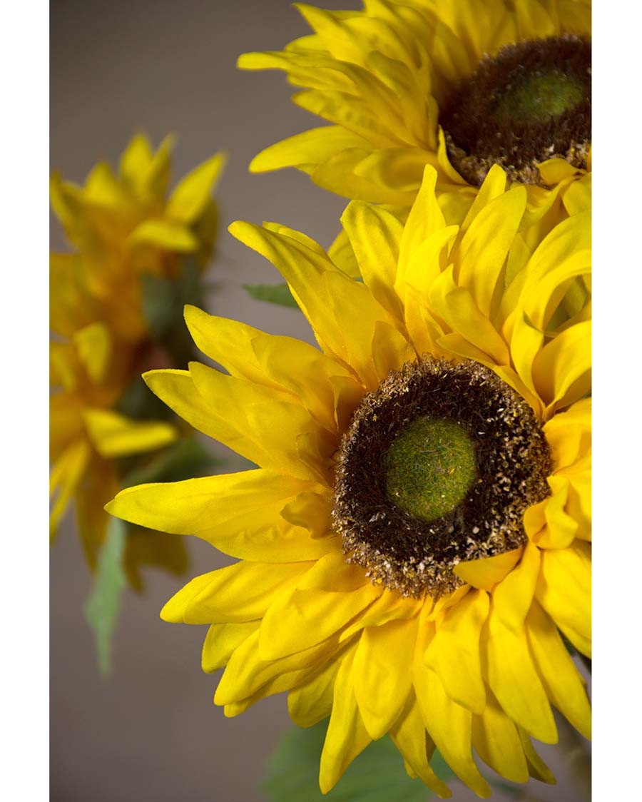 29" Medium Sunflower Silk Flower Stem