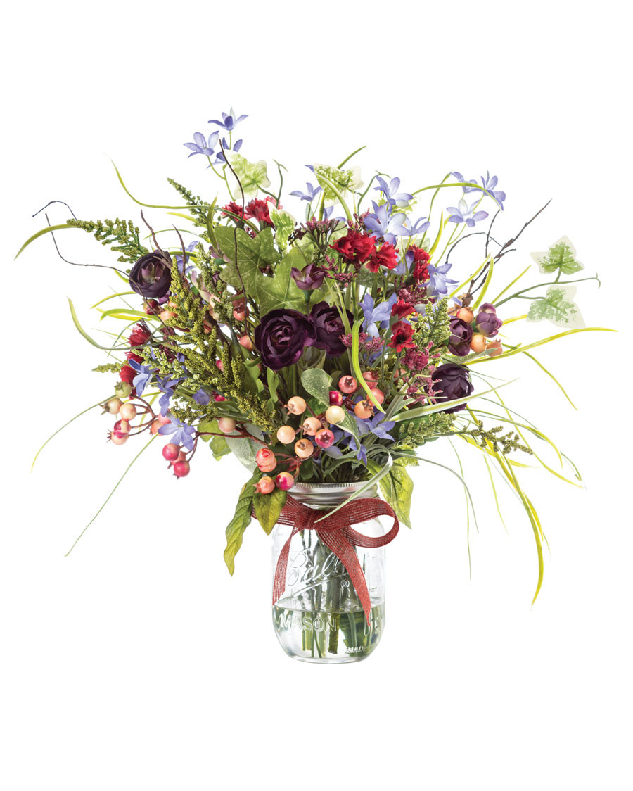 Mixed Wildflowers Silk Flower Arrangement 4 Mixed Wildflowers Silk Flower Arrangement