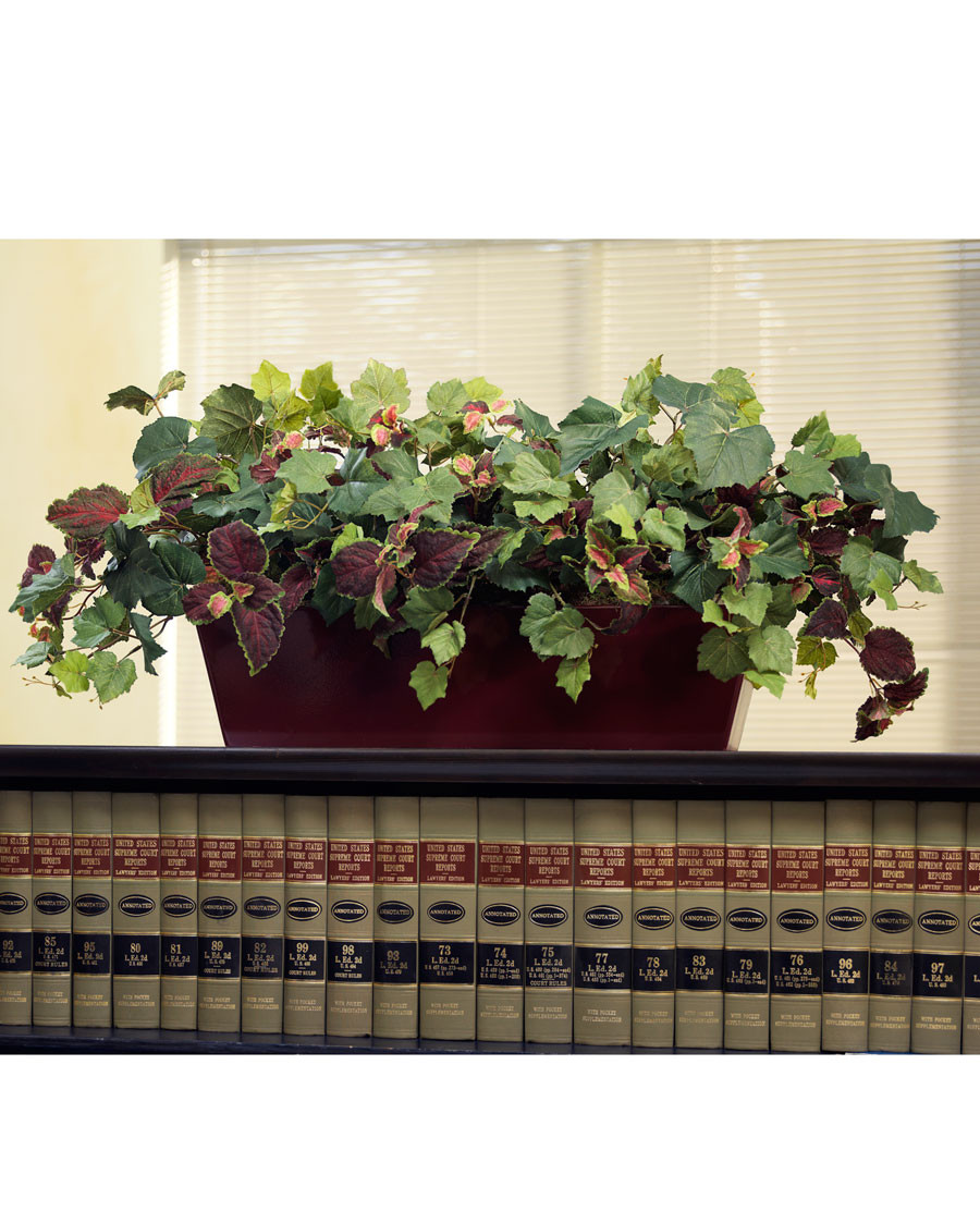 Coleus & Grape Ivy Silk Planter