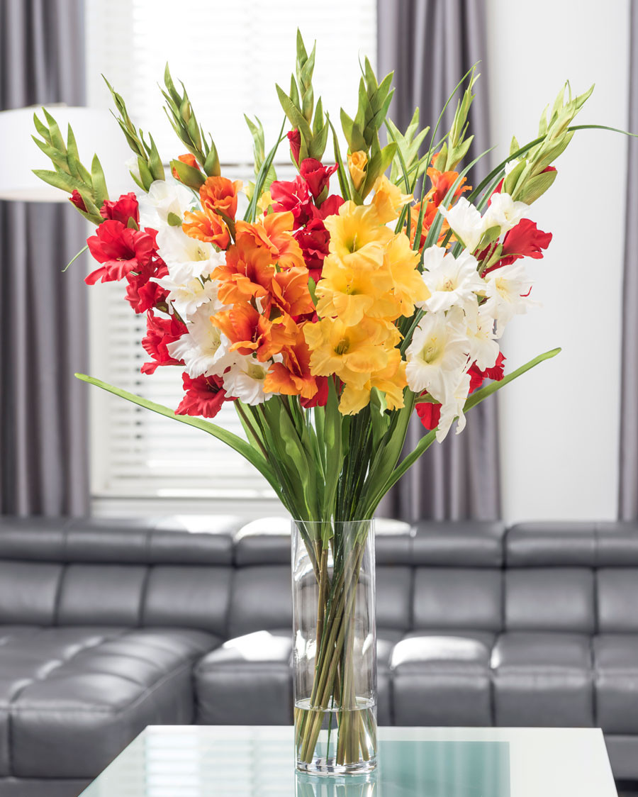 Gladiolus Silk Flower Arrangement