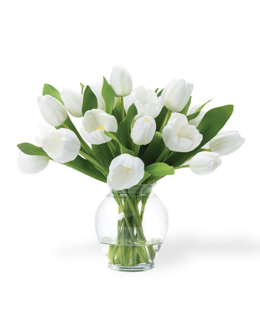 Garden Tulip Faux Flower Bouquet