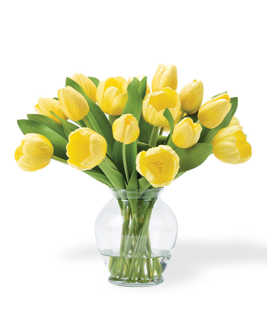 Garden Tulip Faux Flower Bouquet