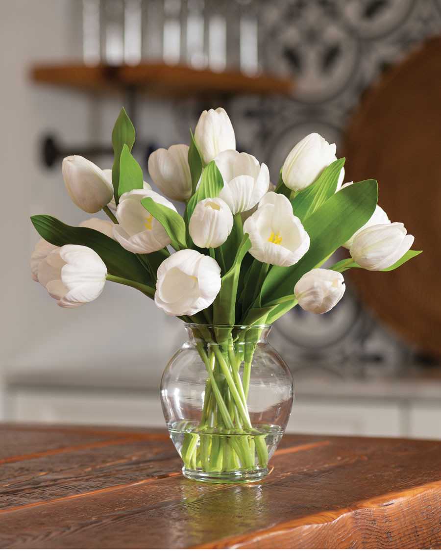 Garden Tulip Faux Flower Bouquet