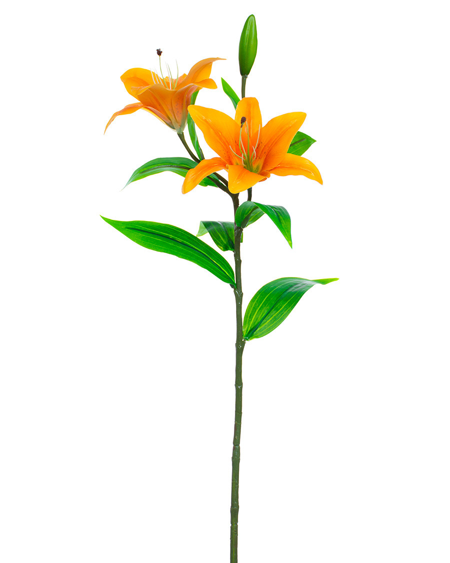 30" Tiger Lily Silk Flower Stem