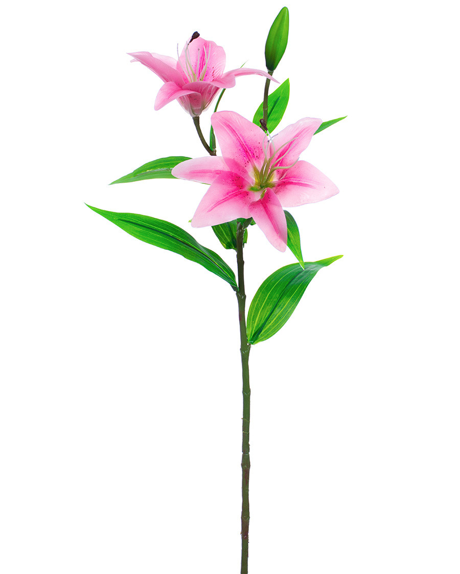 30" Tiger Lily Silk Flower Stem 5 30" Tiger Lily Silk Flower Stem