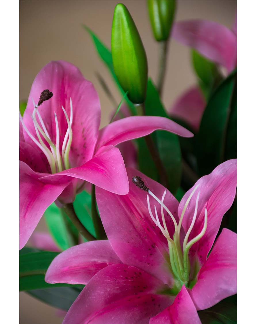 30" Tiger Lily Silk Flower Stem 6 30" Tiger Lily Silk Flower Stem