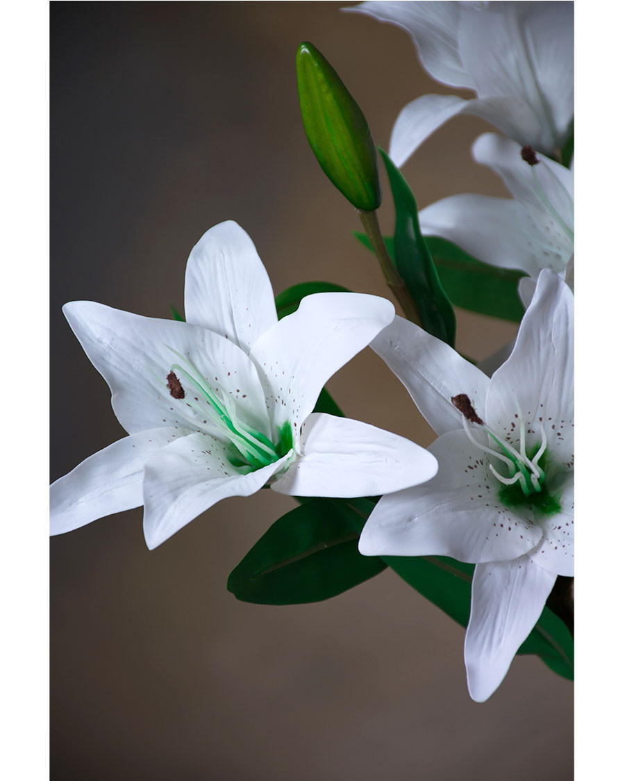 30" Tiger Lily Silk Flower Stem 9 30" Tiger Lily Silk Flower Stem