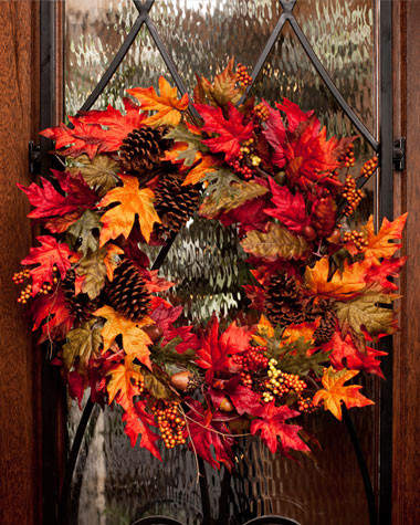 Autumn Maple Silk Wreath