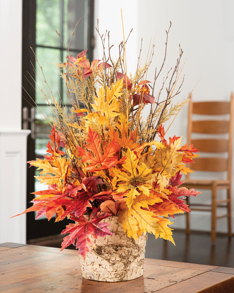 Autumn Whirlwind Faux Flower Arrangement