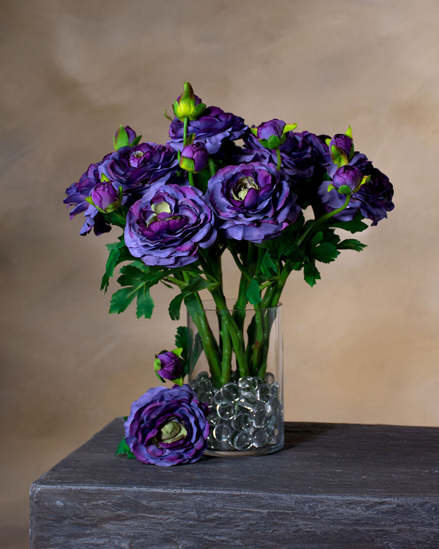 13" Silk Ranunculus Flower Stem Spray 13 13" Silk Ranunculus Flower Stem Spray