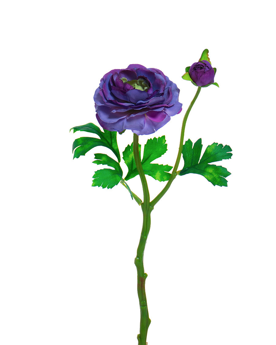 13" Silk Ranunculus Flower Stem Spray 14 13" Silk Ranunculus Flower Stem Spray