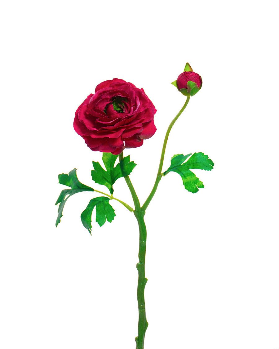13" Silk Ranunculus Flower Stem Spray 17 13" Silk Ranunculus Flower Stem Spray