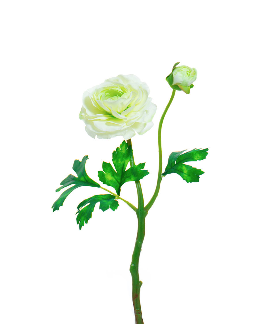 13" Silk Ranunculus Flower Stem Spray 3 13" Silk Ranunculus Flower Stem Spray