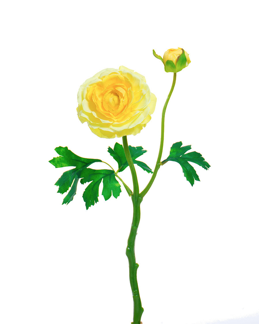 13" Silk Ranunculus Flower Stem Spray 5 13" Silk Ranunculus Flower Stem Spray