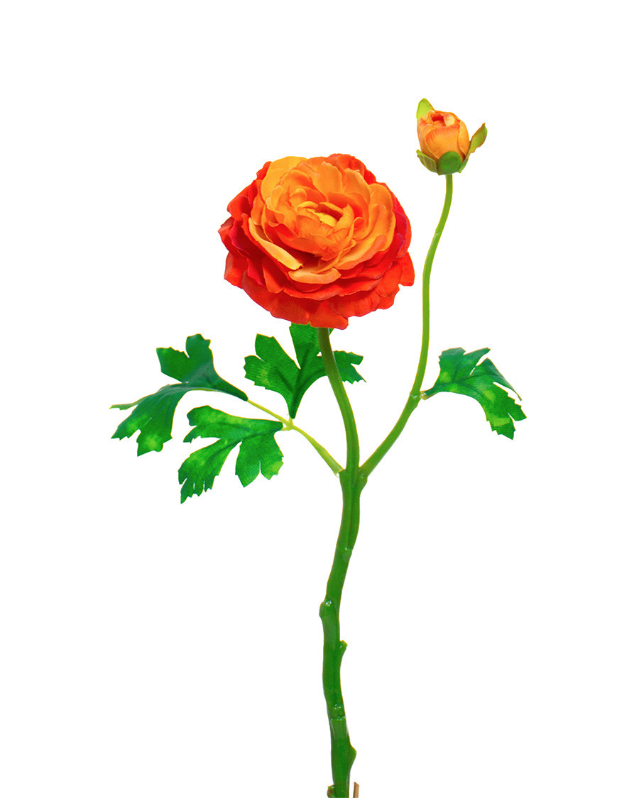 13" Silk Ranunculus Flower Stem Spray 8 13" Silk Ranunculus Flower Stem Spray