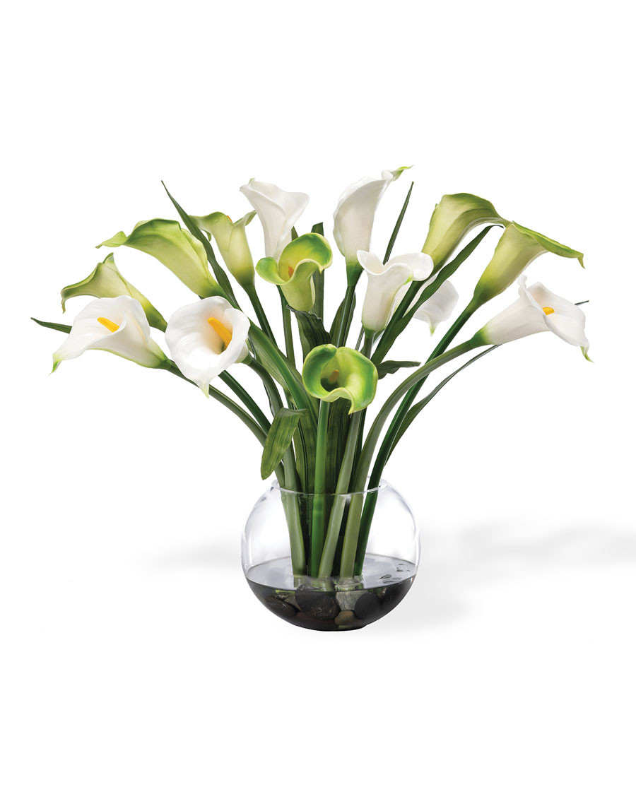 Calla Lilies Faux Flower Bouquet