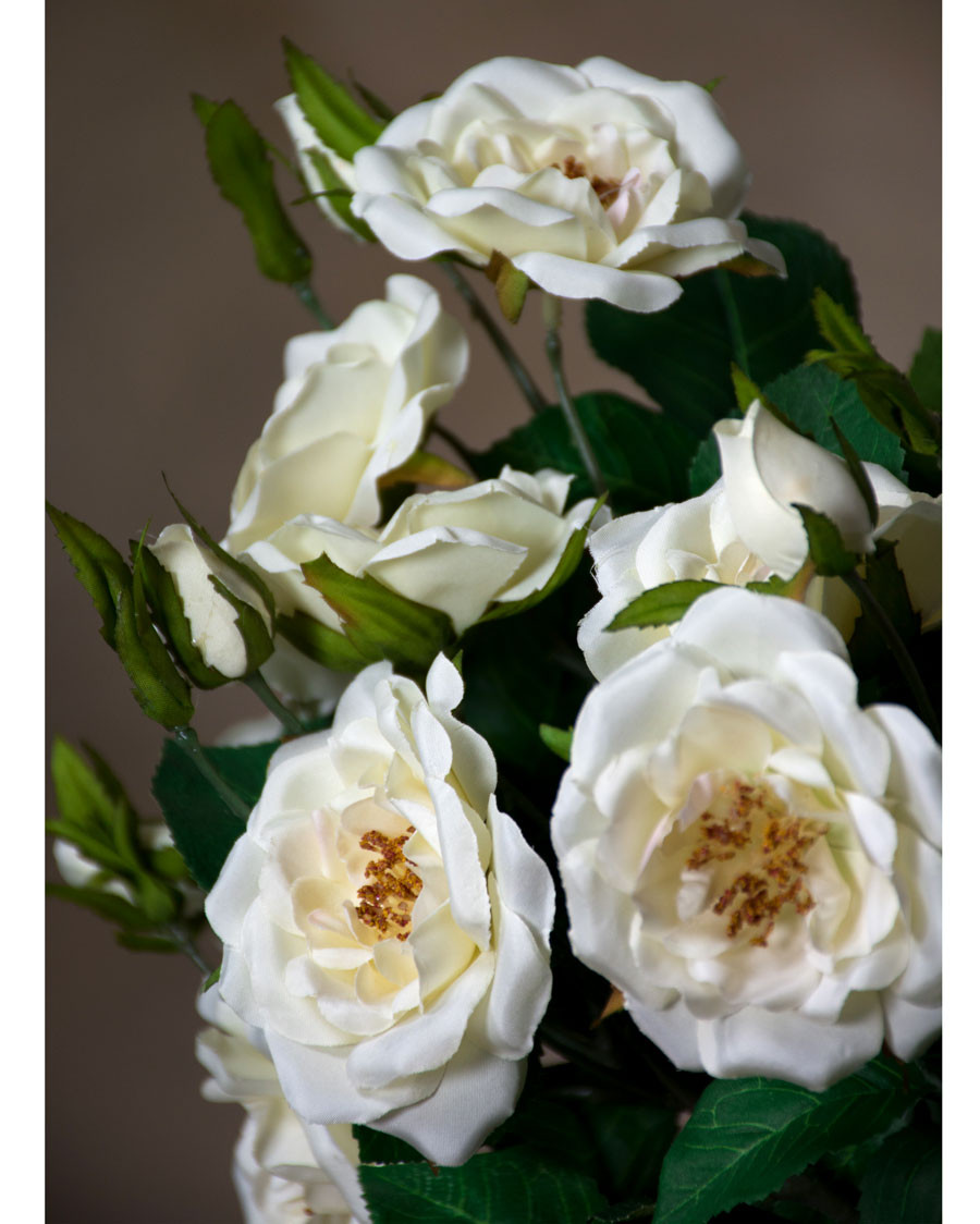 16" Wild Rose Silk Flower Stem