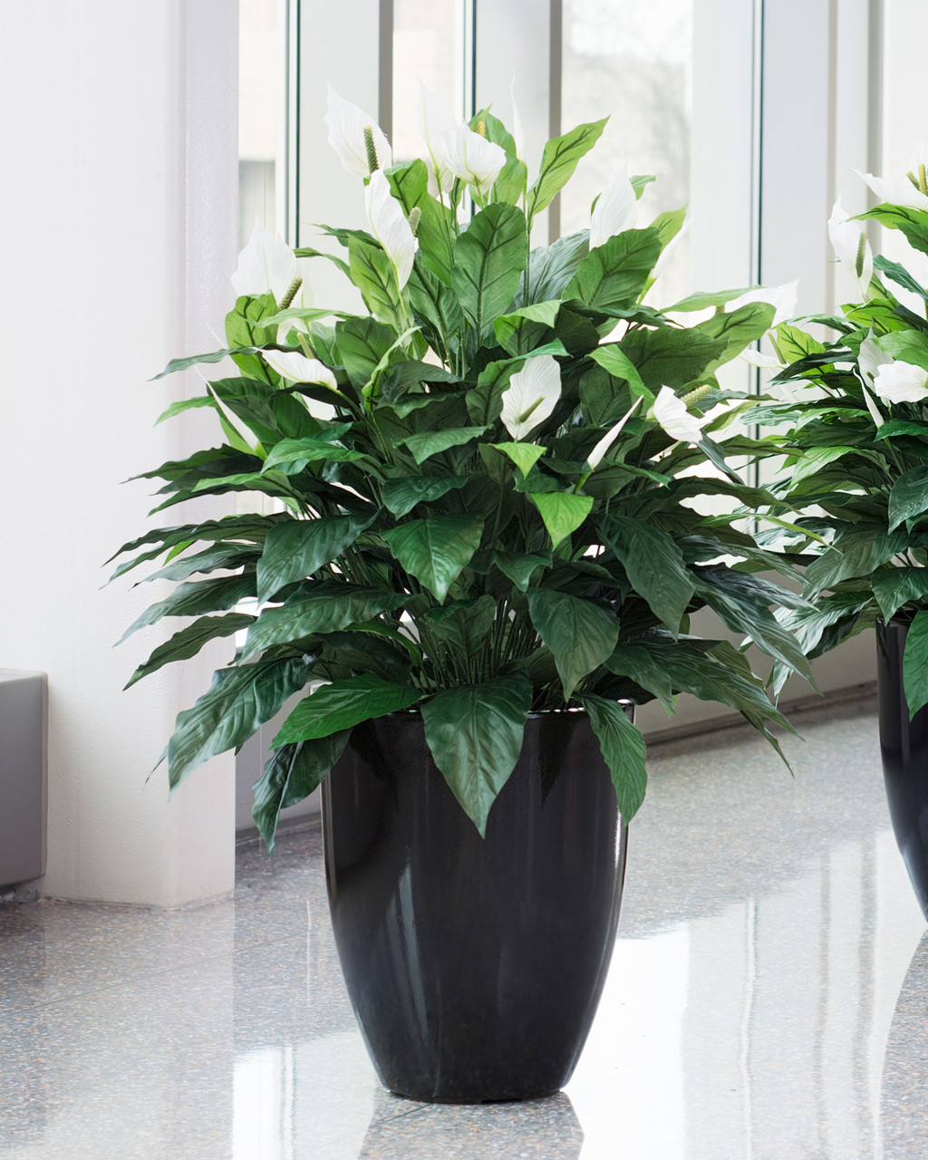 Double Full Spathiphyllum Silk Plant