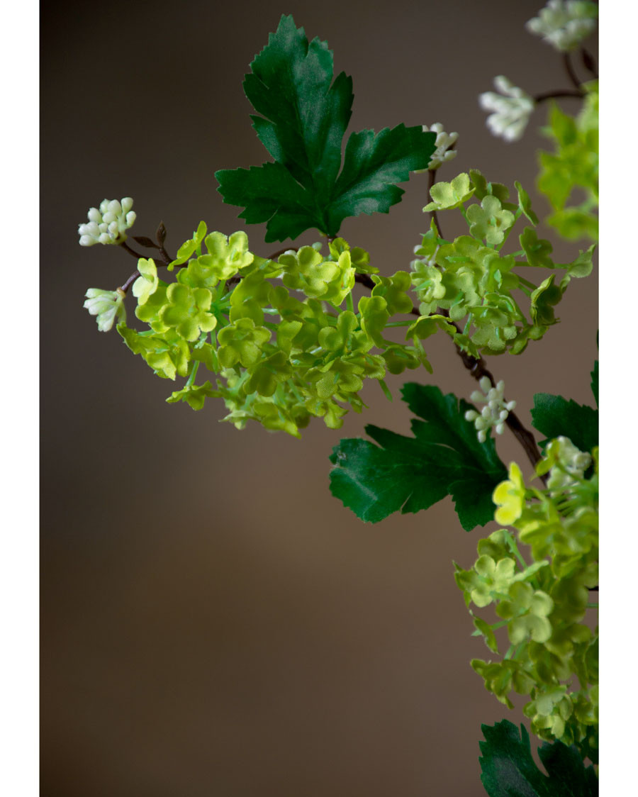 34" Viburnum Silk Flower Stem