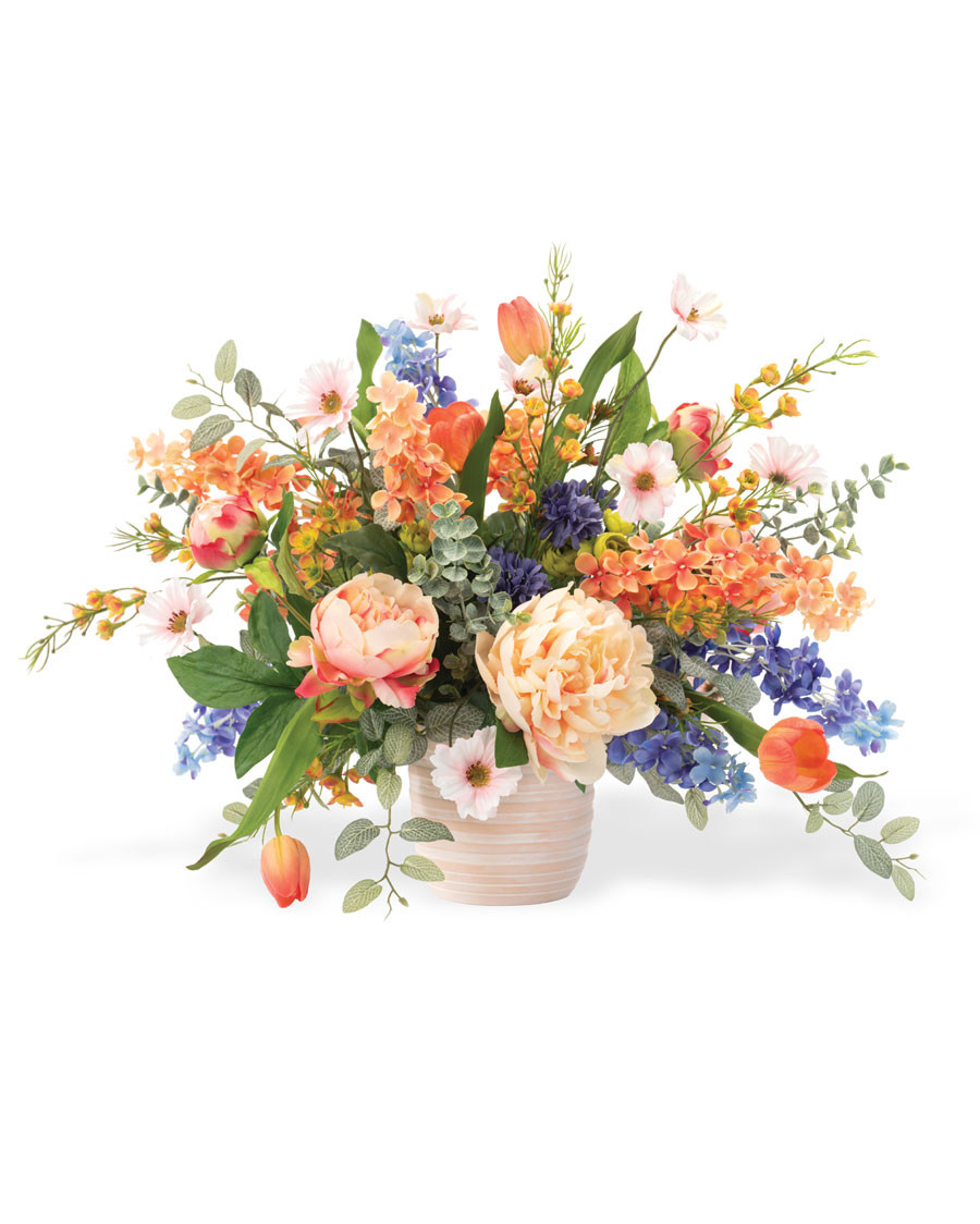 Flower Market Fantasy Faux Flower Arrangement