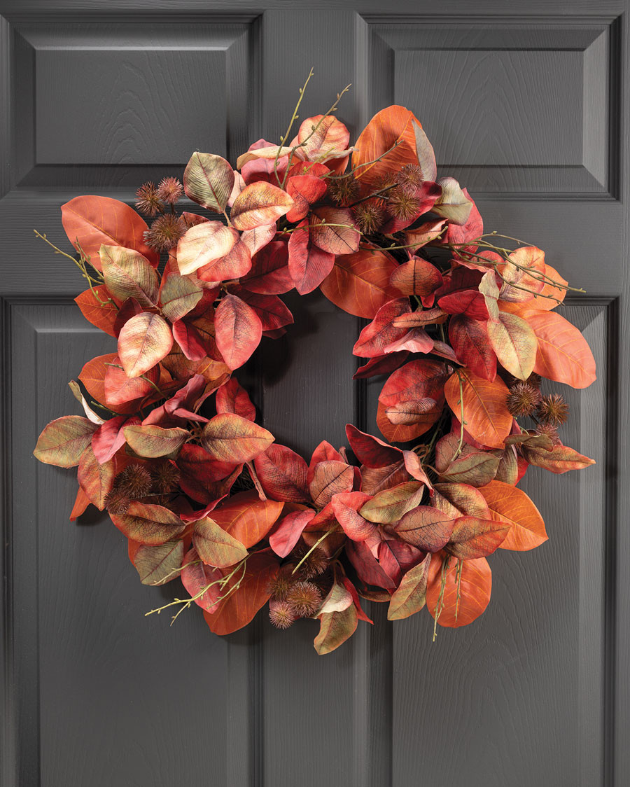 Fall Chestnut Silk Wreath
