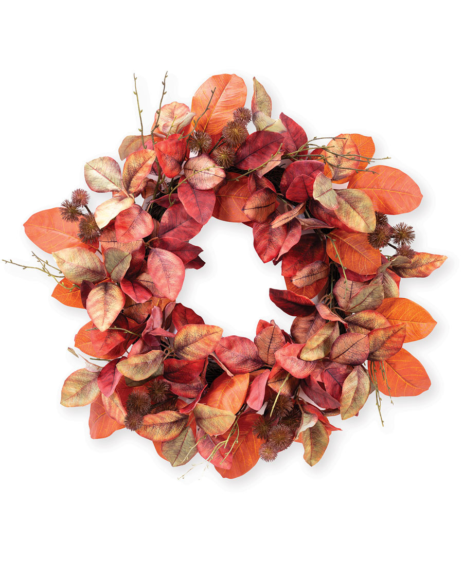 Fall Chestnut Silk Wreath
