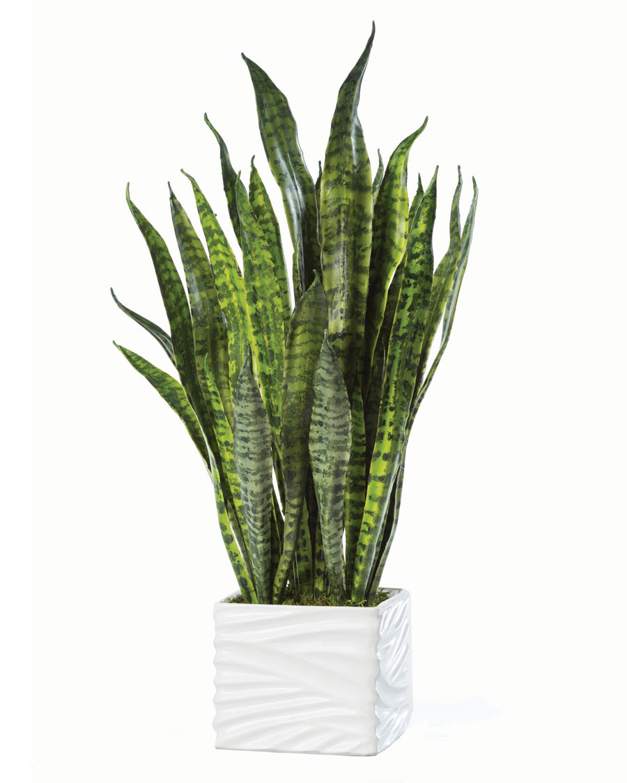 Sansevieria Planter Artificial Foliage Arrangement
