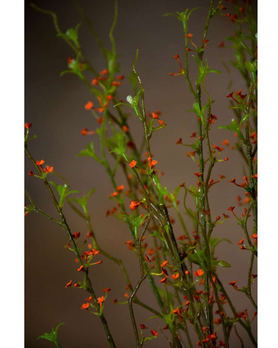 34" Prunus Silk Flower Stem Spray