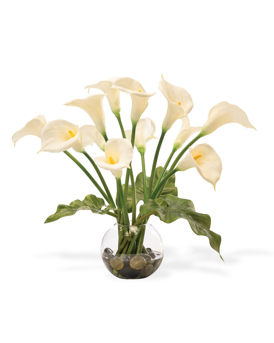Calla Lilies Faux Flower Arrangement