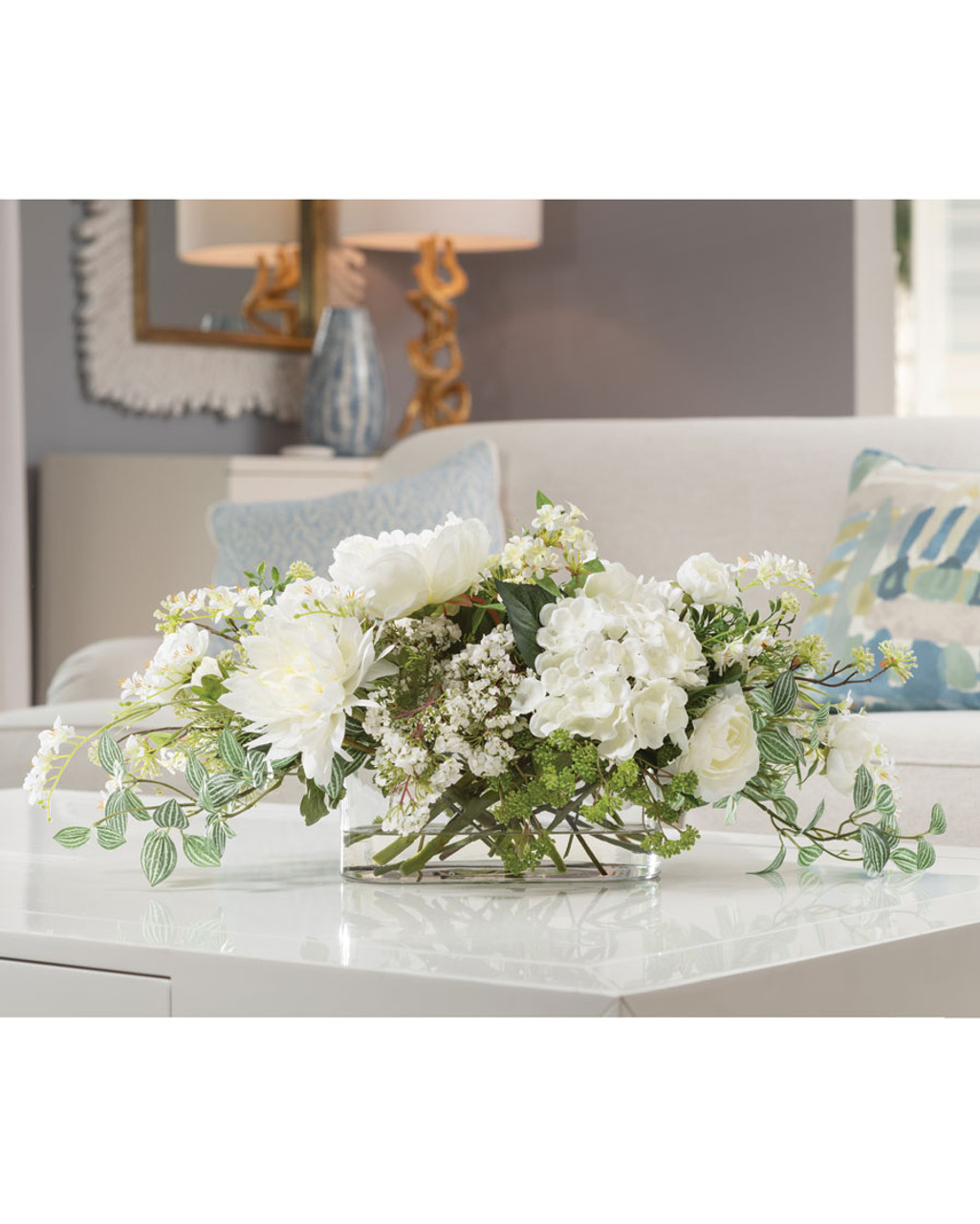 Simplistic Splendor Faux Flower Centerpiece