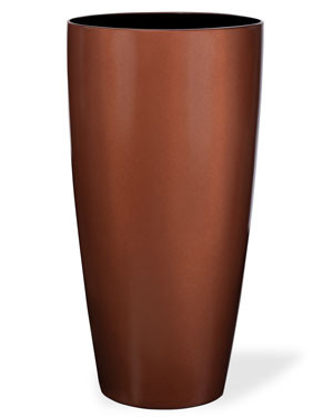 Tall Uptown Decorative Container - 9"W x 16"H Burnt Copper