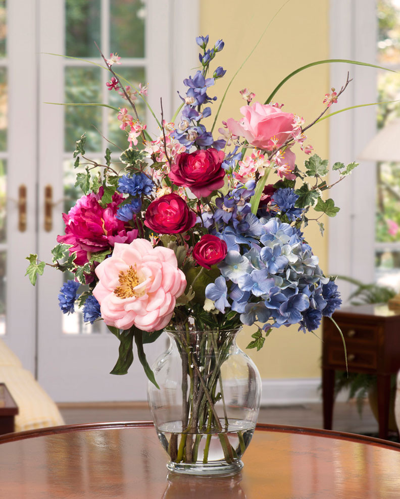 Painter's Palette Silk Flower Arrangement