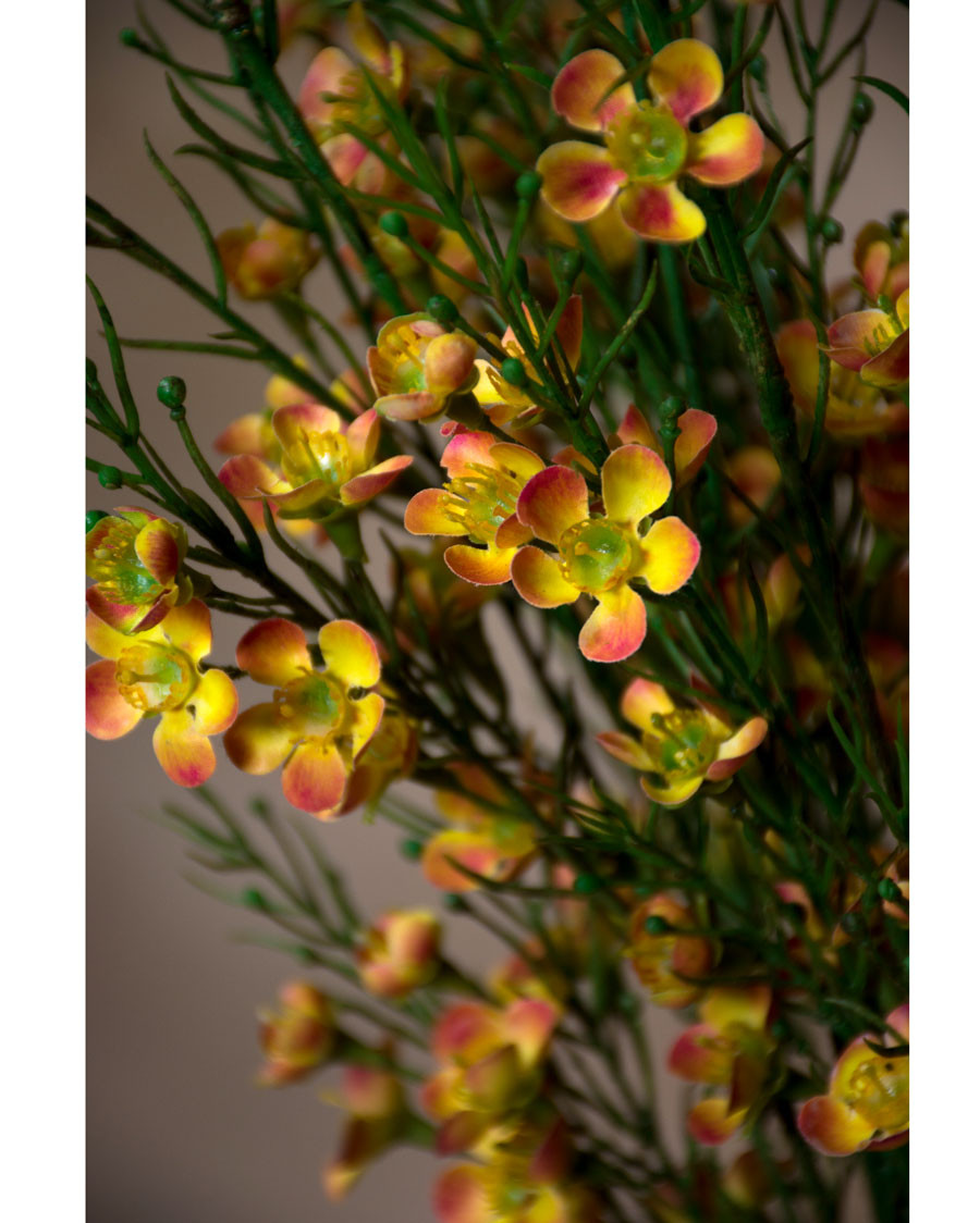 29" Faux Wax Flower Spray