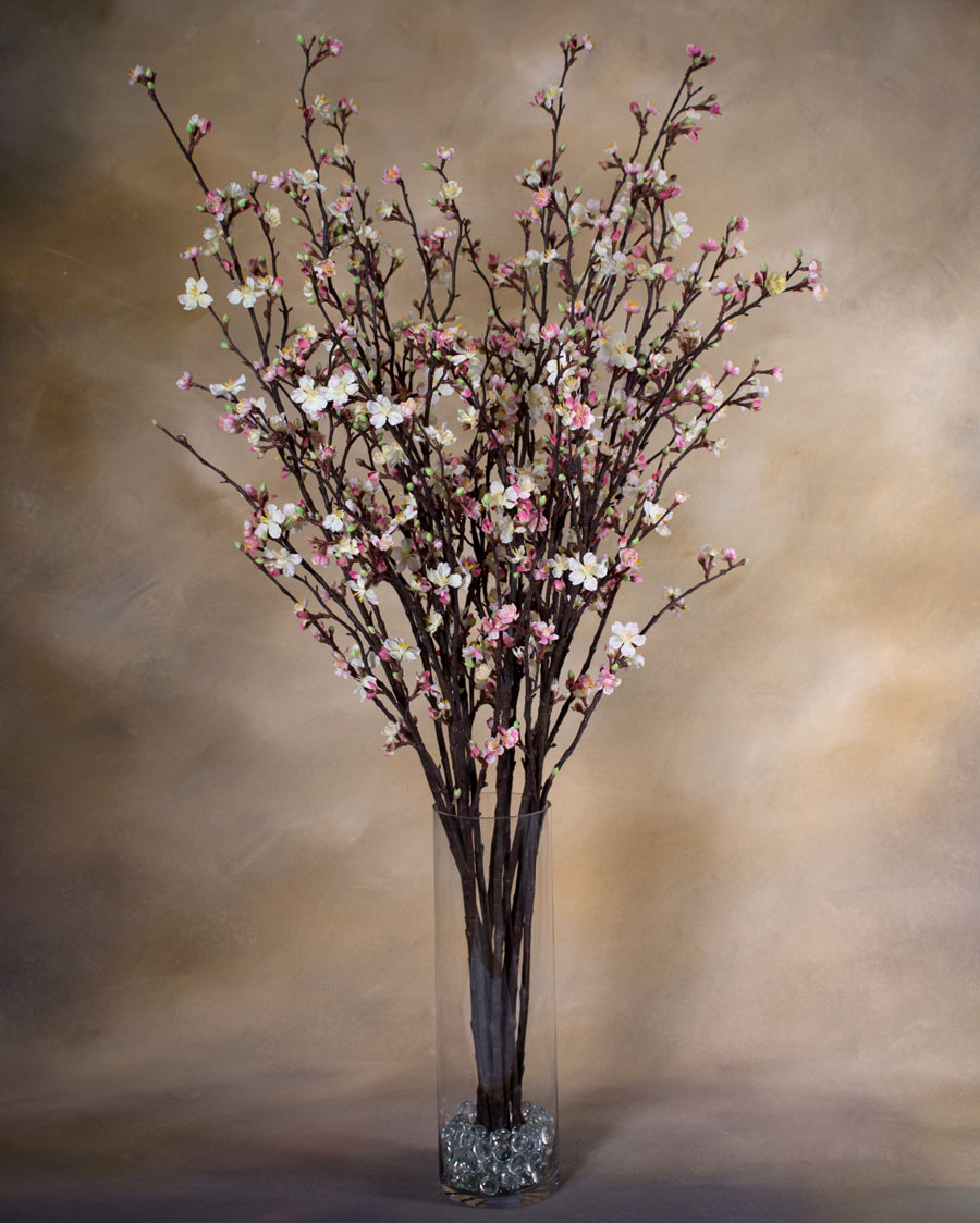 46" Silk Cherry Blossom Flower Stem