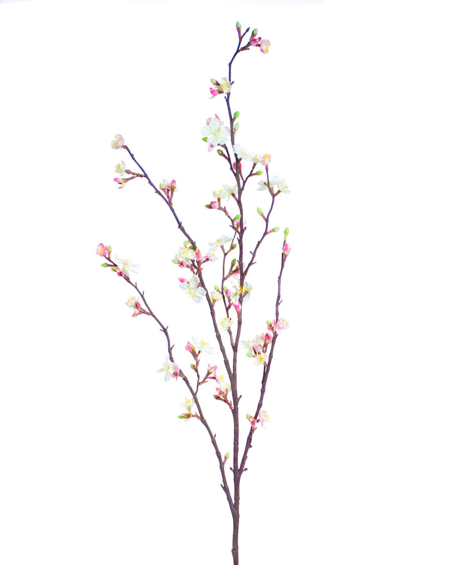 46" Silk Cherry Blossom Flower Stem