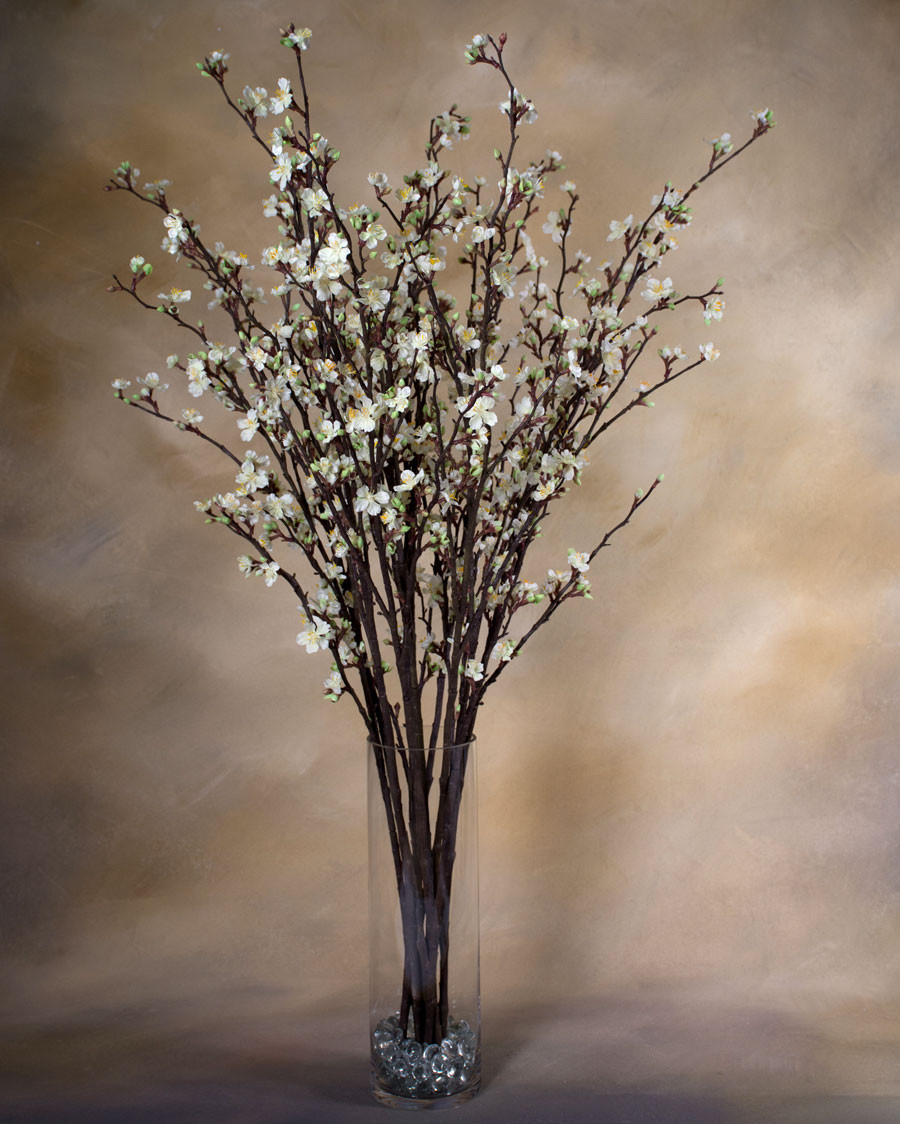 46" Silk Cherry Blossom Flower Stem