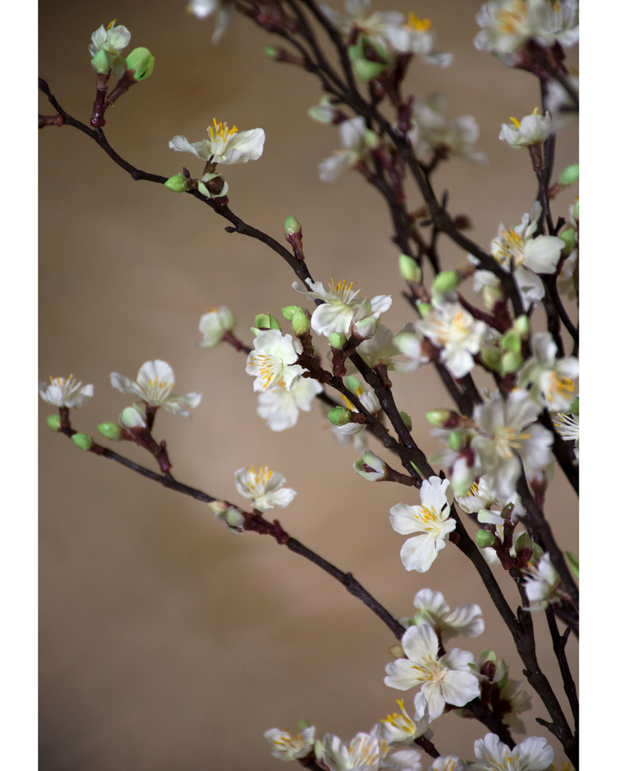 46" Silk Cherry Blossom Flower Stem