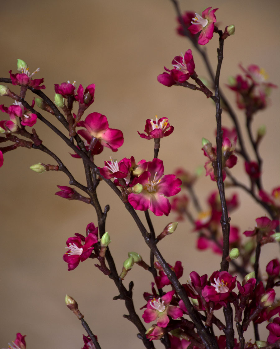 46" Silk Cherry Blossom Flower Stem
