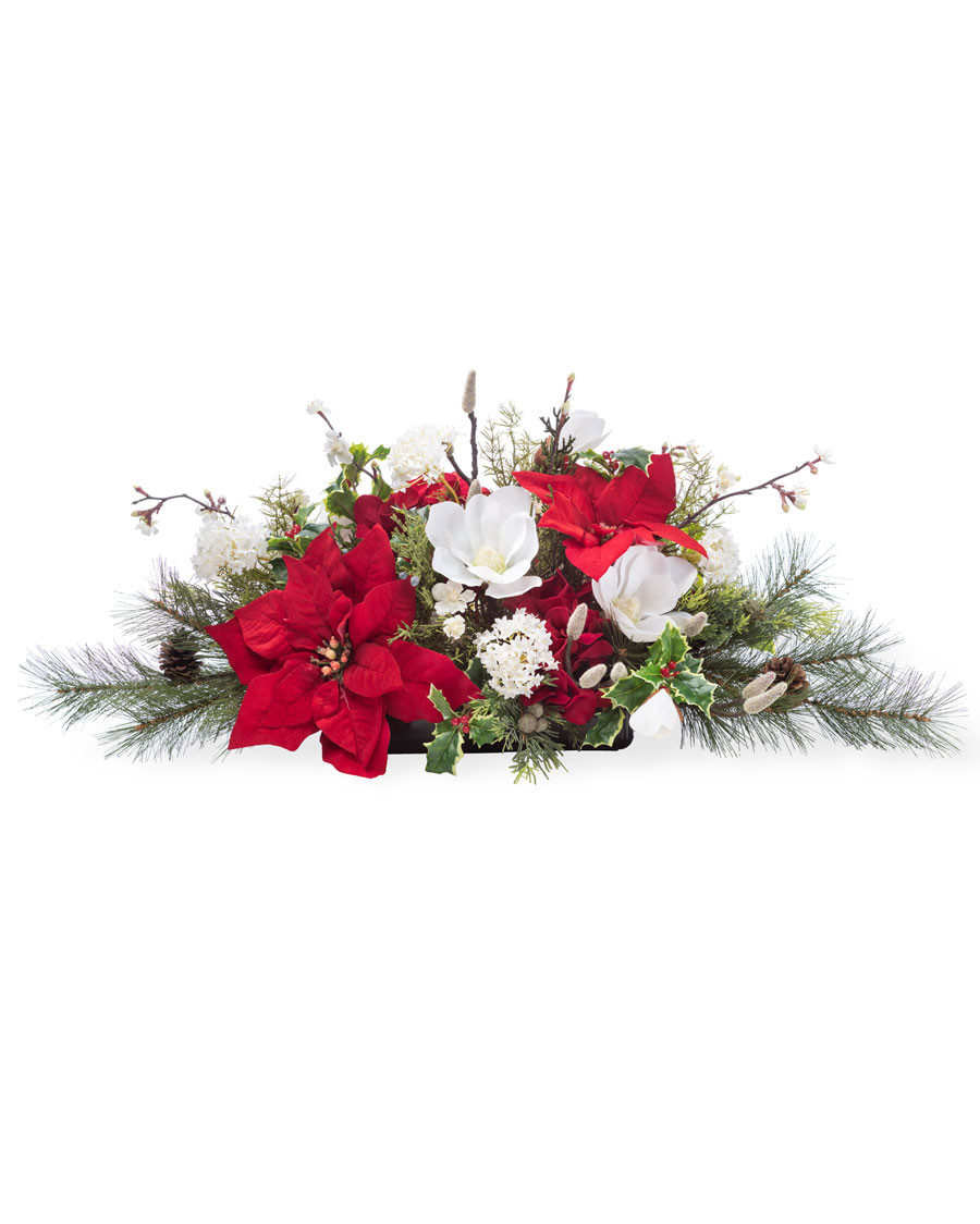 Holiday Tradition Silk Christmas Centerpiece