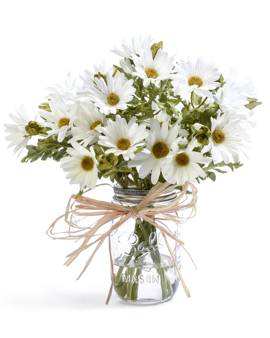 Farmhouse Daisies Silk Flower Arrangement 4 Farmhouse Daisies Silk Flower Arrangement